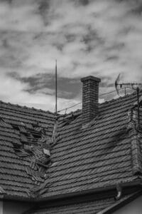 home roof after hail damage